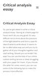 Mobile Screenshot of criticalanalysisessay.org